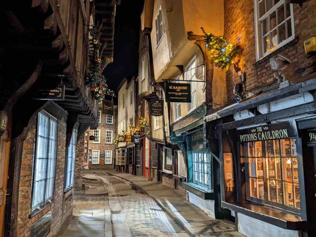 Shambles, York without any tourists - spotted while running at 6am