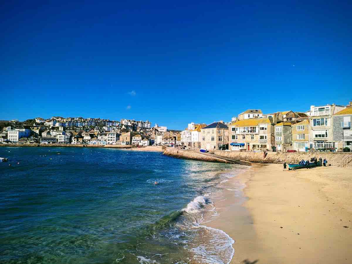 St Ives to Carbis Bay walk or run - St Ives beach